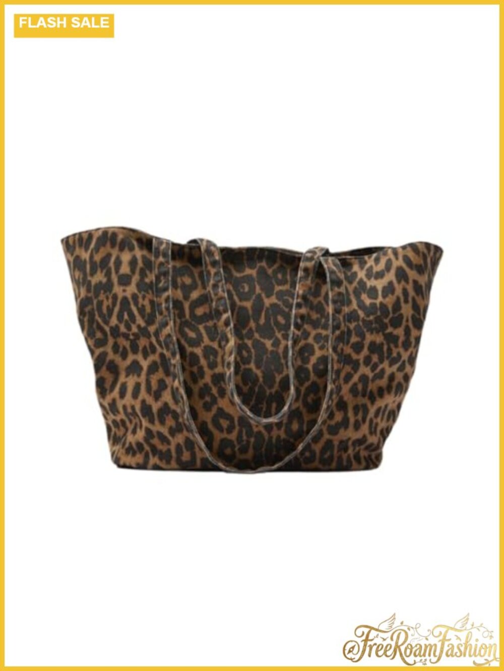 Large Leopard Print Tote Bag Hobo Shoulder Bag Zipper